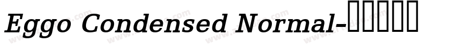Eggo Condensed Normal字体转换